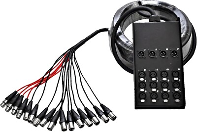 Seismic Audio SACB-12x4x50 12 Channel XLR Low Profile Snake Cable 50 Feet
