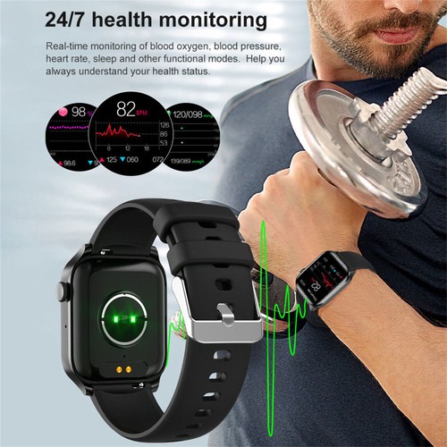 2024 Smart Watch for Men Women Waterproof Smartwatch Heart Rate Fitness Tracker - Picture 9 of 15