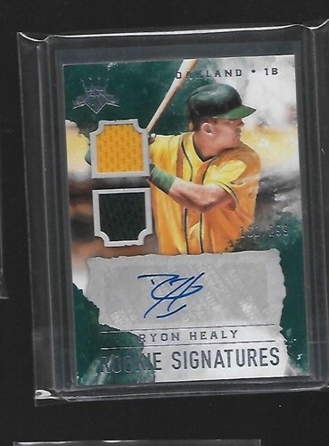 2017 PANINI DIAMOND KINGS RYON HEALY AUTO RC DUAL PLAYER-USED MATERIAL 180/299 - Picture 1 of 1