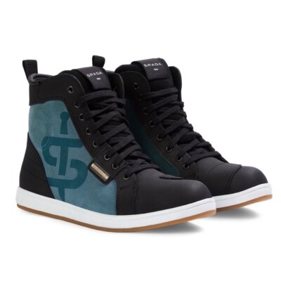 Spada Strider Pro CE WP Motorcycle Boots Coral Blue Black