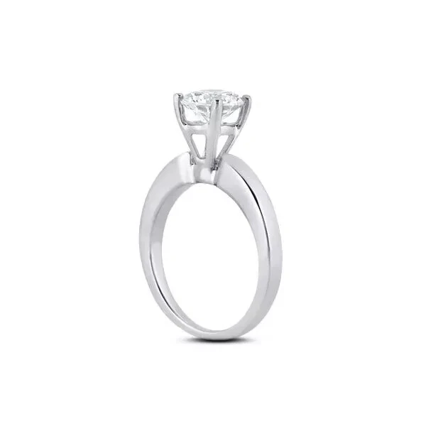 14K White Gold 0.24 Carat Lab Created CVD Diamond Solitaire Engagement Ring - Image 2 of 4