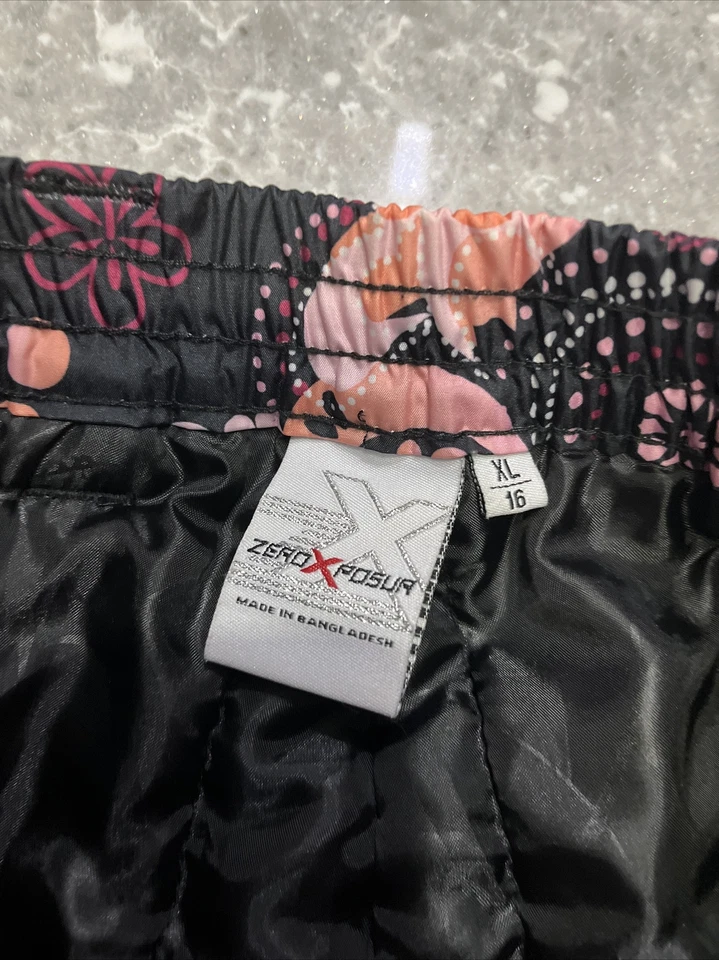 Pantalones de esquí a cuadros púrpura Zero XPosur talla XL 16 NUEVOS CON ETIQUETAS para niñas Foto 4 de 4