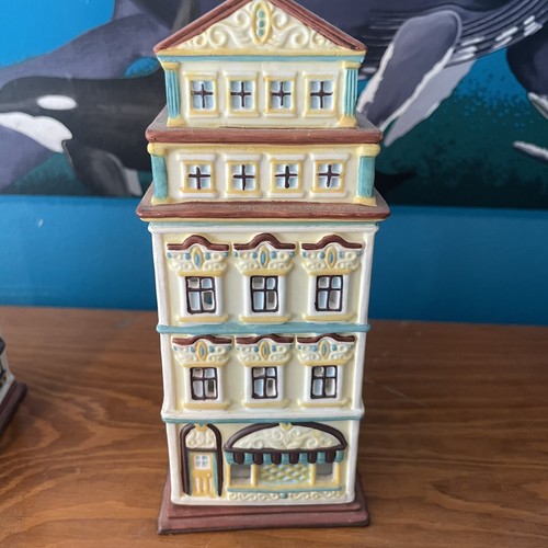 Partylite Cafe Prague, Vienna, Amsterdam Tealight House Ceramic Collectible - Picture 5 of 8