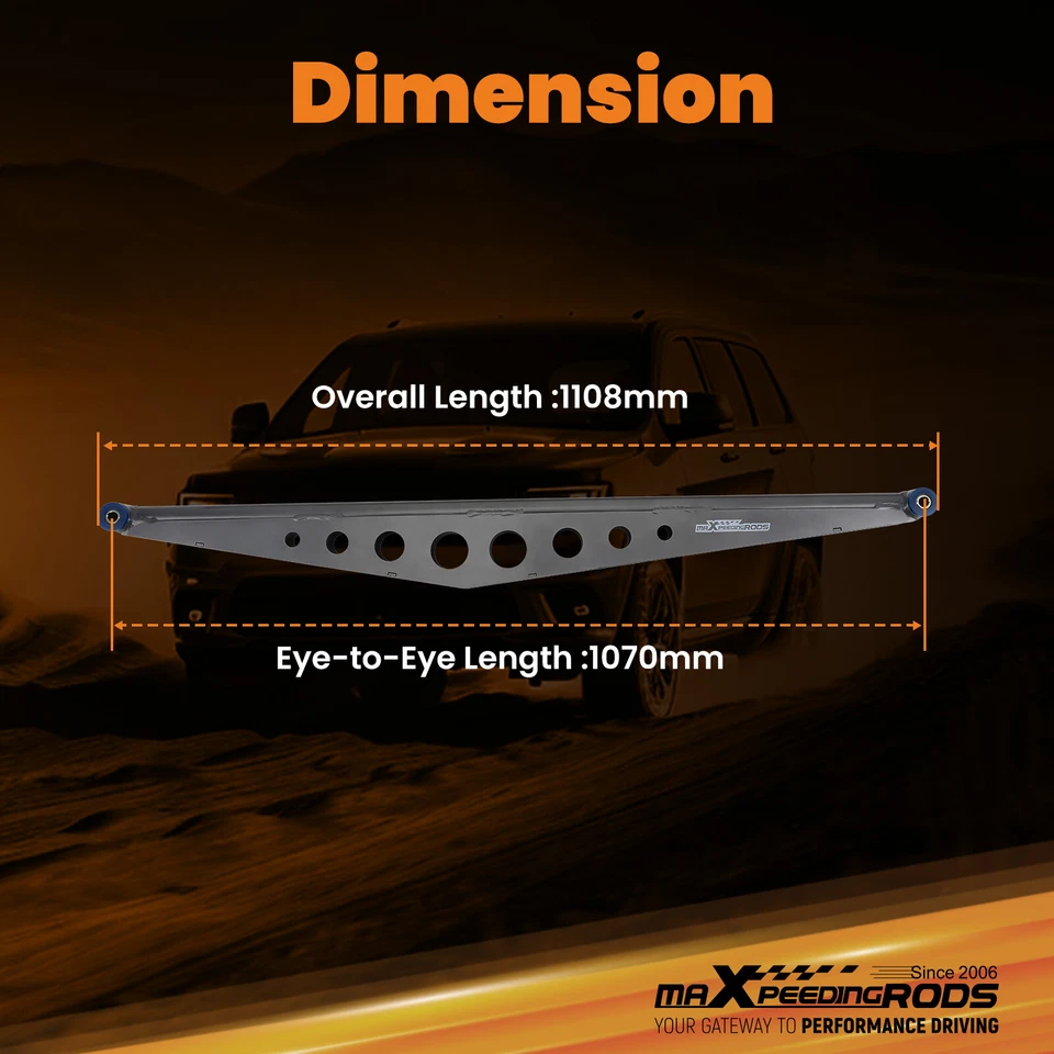 Rear Ladder Traction Bars w/ Mounting Brackets for 1980-1996 Ford F150/F250/F350 - Image 4 of 4