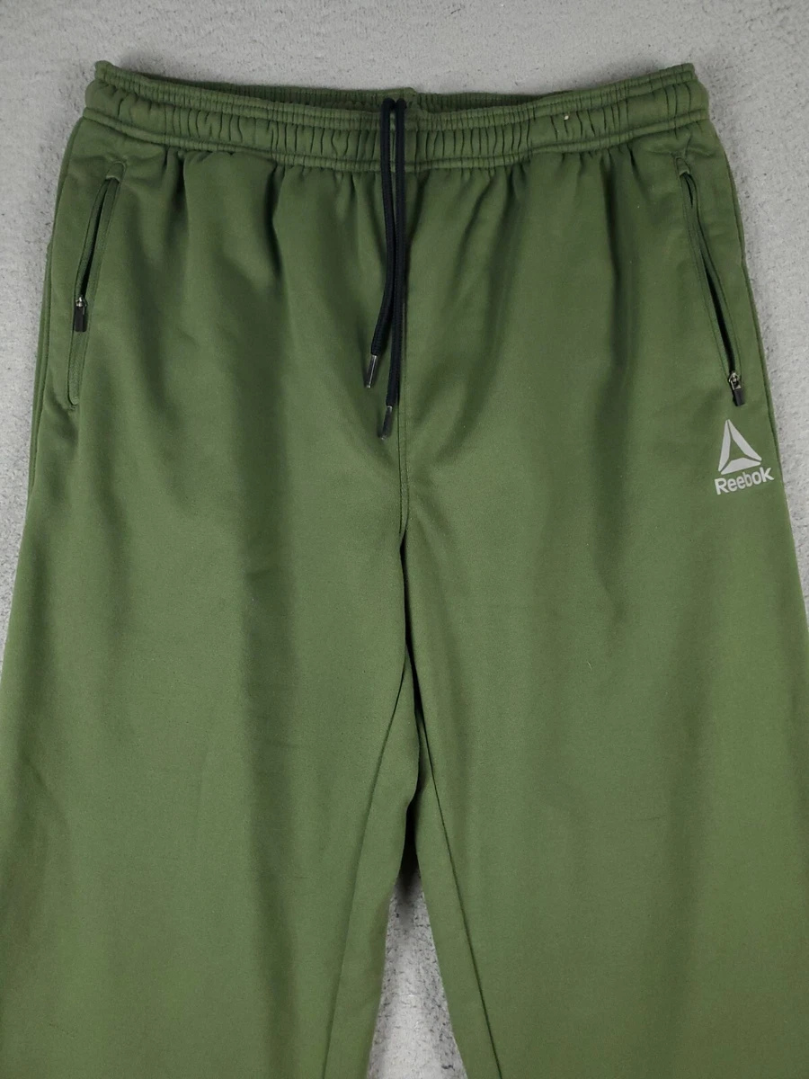 Reebok Pants Mens Size Large Green Running Joggers Sweatpants | eBay