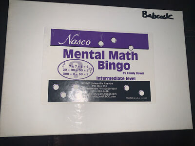 Math Nasco Mental Math Bingo Game by Candy Dowd Intermediate School Level