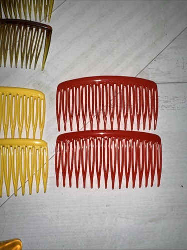 Pettini per capelli donna vintage vari colori e taglie 6 paia - Foto 3 di 8