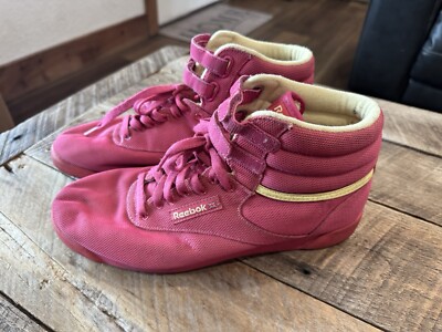 Pink Reebok Womens Shoes Vintage Reebok Classic Hi Top Womens 10