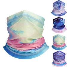 UV Protection Face Masks Neck Gaiter Scarf Breathable Colorful Bandana Balaclava