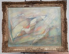 Gertrude Nason Abstract Oil On Canvas Exhibited National Academy Of Design 1957
