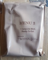 Vintage 90's Mre Tan Bag Menu 2 Chicken With Shells Vintage 90's Mre Tan Bag Menu 2 Chicken With Shells
