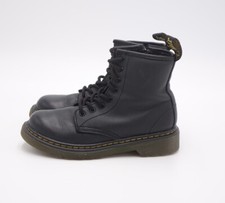 Dr. Martens Junior 1460 Leather Lace Up Boots Kids Size 1 Black
