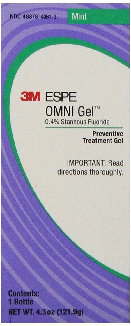 3M ESPE 12106M OMNI Gel 0.4% Stannous Fluoride Brush On Gel Refill, Mint New