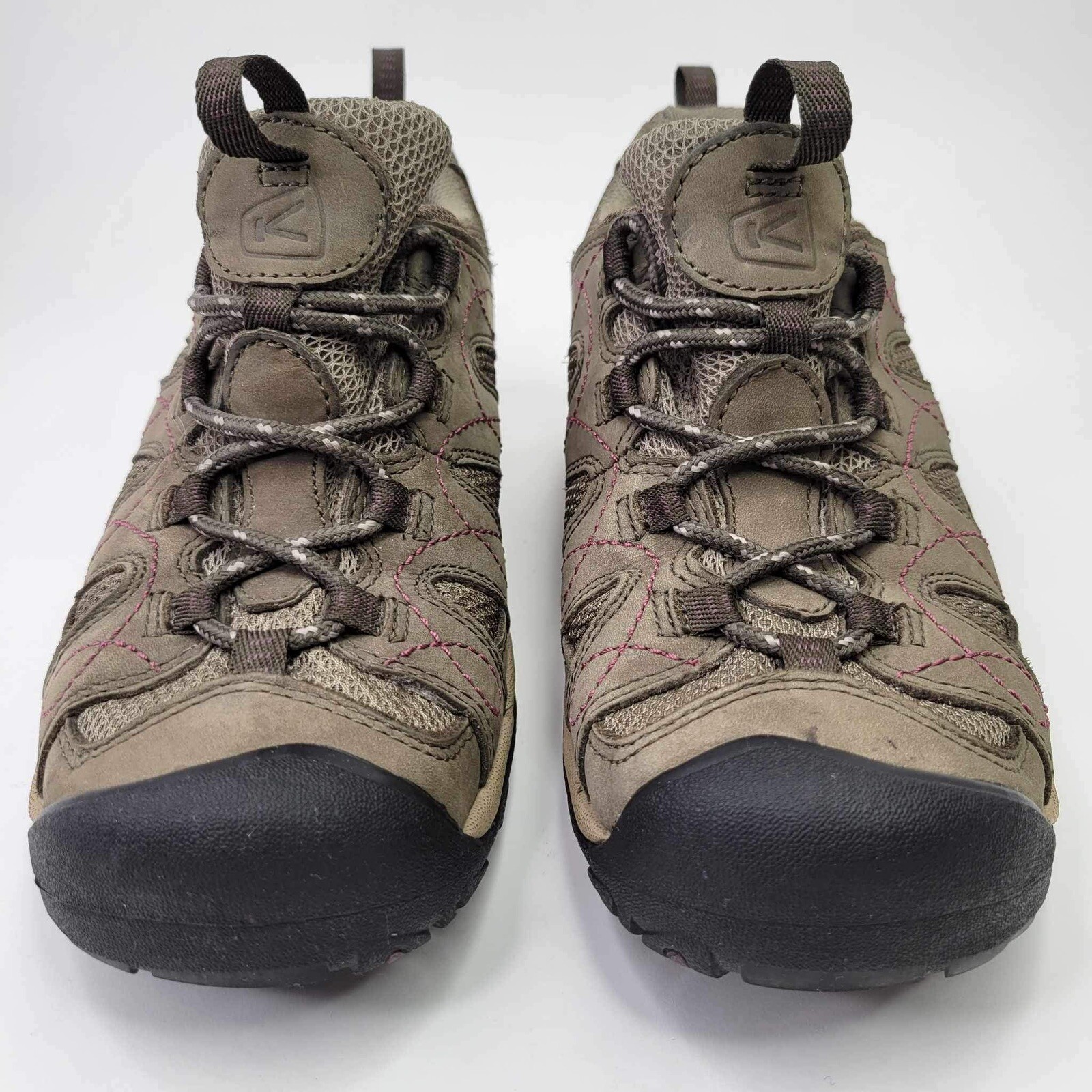 Sneakers da trekking KEEN da donna Voyageur marroni da campeggio taglia 7 5 pelle