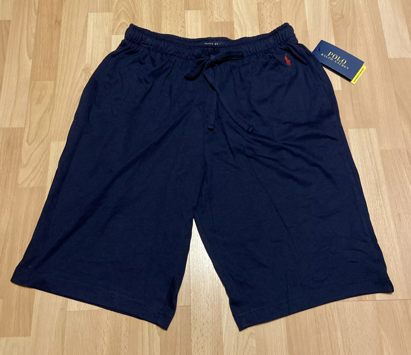 Short de sommeil homme neuf Polo Ralph Lauren coton bleu marine confort suprême taille S