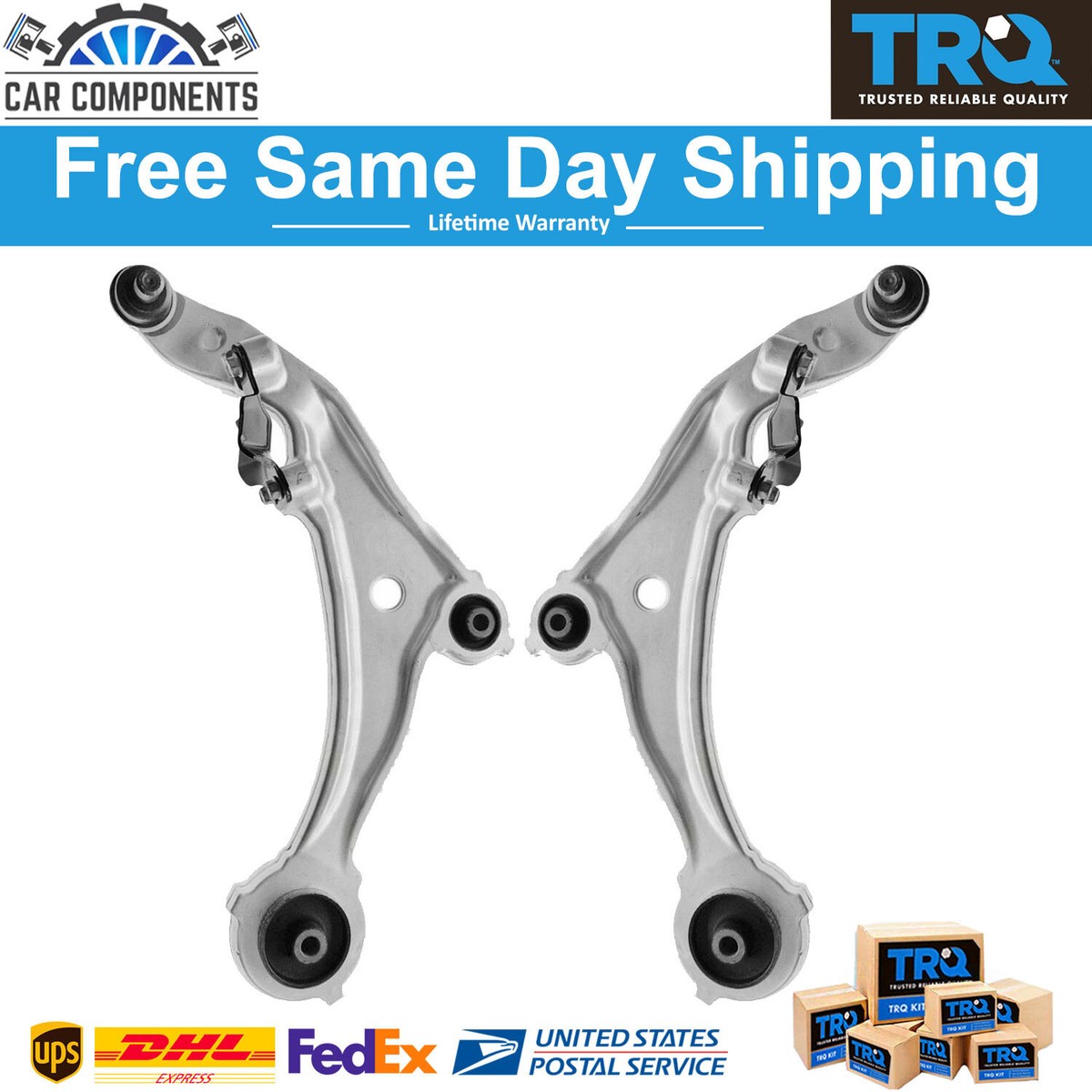 Pair Of Front Lower Control Arms With Ball Joints For 2009-2014 Nissan Murano
