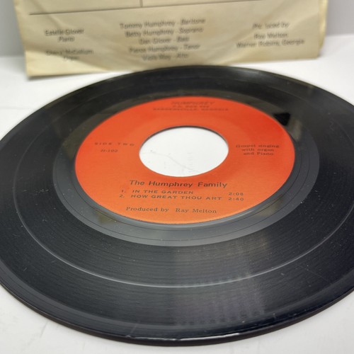 The Humphrey Family EP 45 RPM 4 Hymns- Ray Melton Warner Robins, GA - Foto 2 di 7