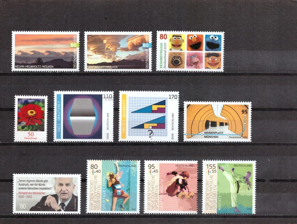 Germany 2020 complete yearset + self adhesive with sheets MNH Mi. 3509-3579 - Image 3 of 4