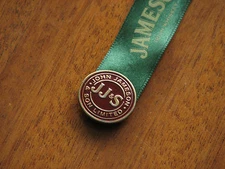 John Jameson Son Limited Irish Wiskey badge ribbon without needle rare used