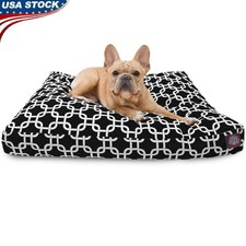Rectangular Dog Bed Washable Non Slip Comfy Pet Bed W/ Removable Cover Crate New
