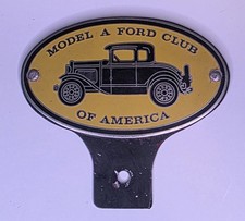 Model A Ford Club Of America License Plate Topper Plaque Rat Rod Restoration