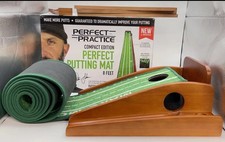 Perfect Practice Compact Edition Portable 8 Feet Golf Putting Mat with Box