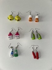 Shopkins Earrings Lot Set Of 6 Homemade Shopkins Earrings