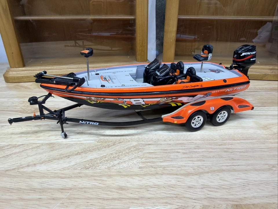 Action Nitro Castaway Boat & Trailer Looney Tunes Rematch Box Dale Earnhardt Jr - Image 4 of 4