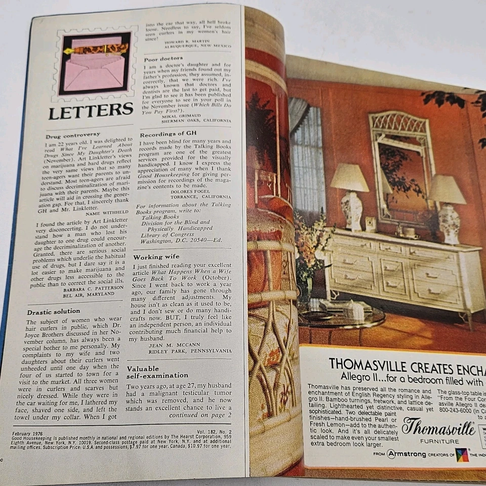 1976 February Good Housekeeping Magazine, Mary Tyler Moore (CP43) — 第 3/4 张图片