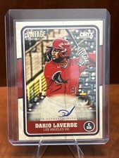 2025 Onyx Authenticated Vintage Baseball DARIO LAVERDE - AUTO Angels Dust Devils