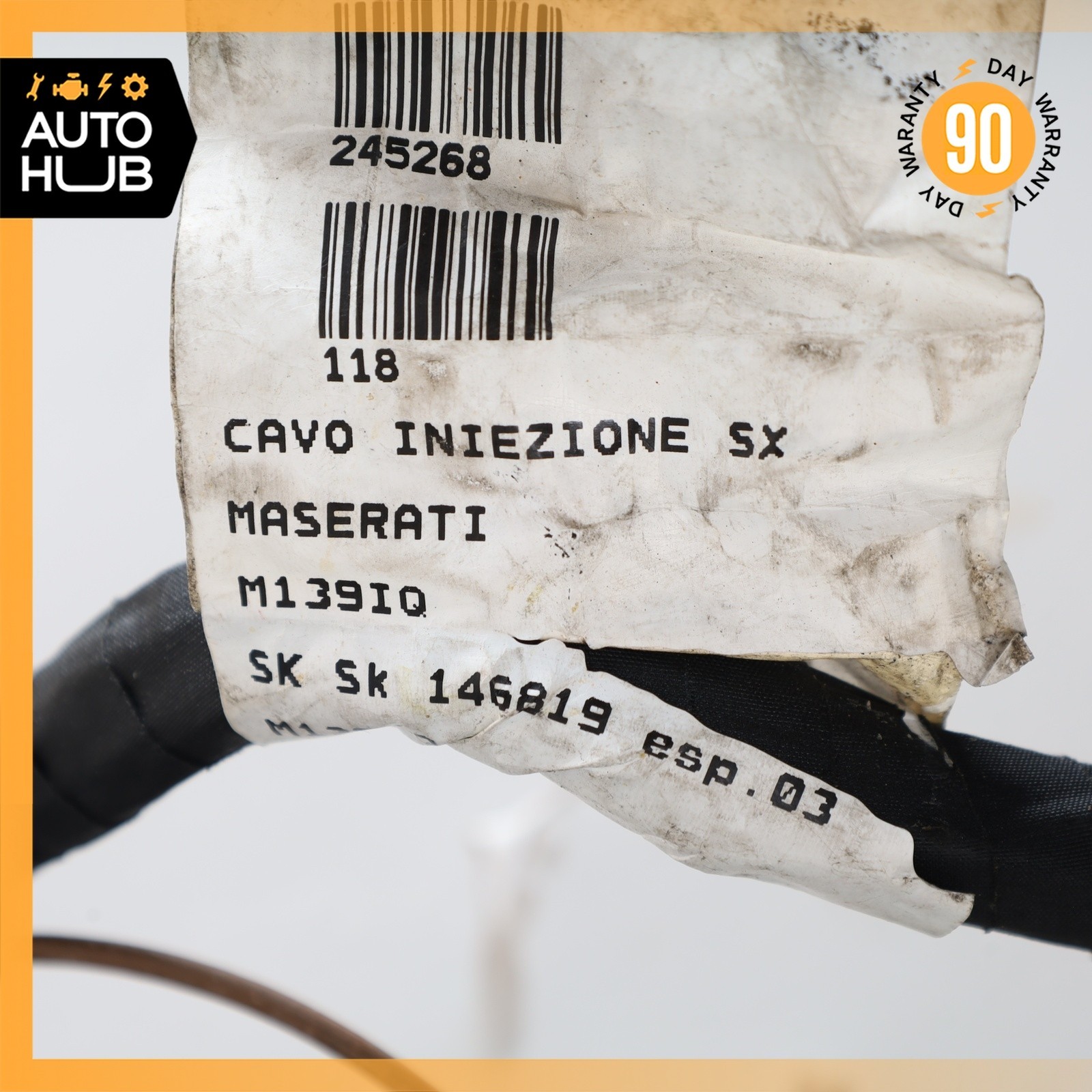 08-19 Maserati GranTurismo M145 4.2L V8 Engine Motor Wiring Wire Harness OEM 43k