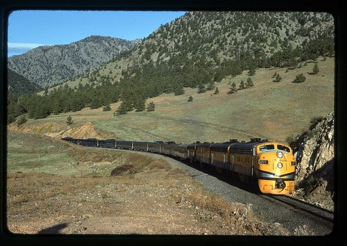 Denver & Rio Grande Western D&RGW Coal Creek, CO Szene Original Kodachrome Dia