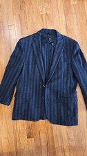 Brooks Brothers 1818 Regent Blue Herringbone Wool 2-Button Sport Coat 44S