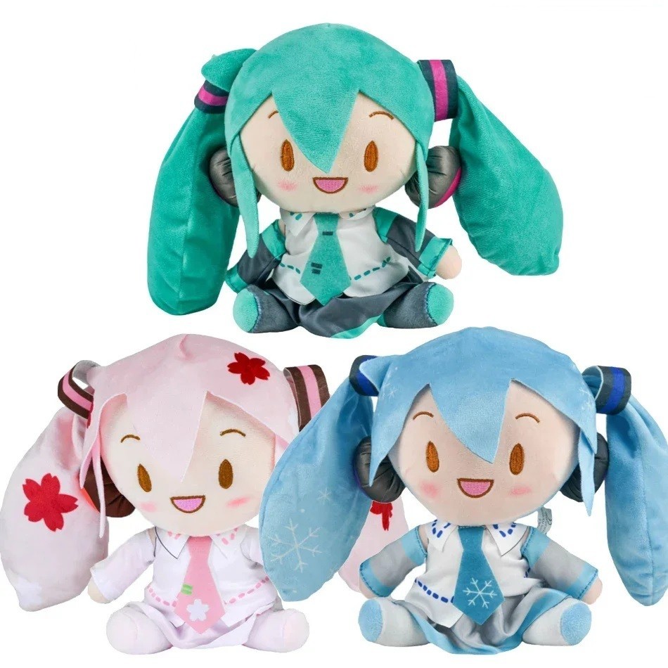 Hatsune Miku Plush Doll Toy Anime sakura Miku snow Miku Character Kawaii