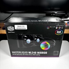 Cooler Master MasterLiquid ML240 Mirror ARGB AIO Liquid CPU Cooler 240mm 3rd Gen