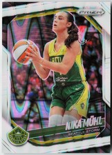 2025 Panini WNBA Prizm Nika Muhl #127 White Seismic Seattle Storm