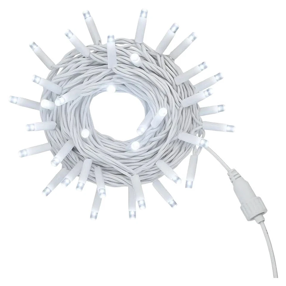 gloca Catena 300LED 30M Filo Bianco Flash Bianco IP65 (Luce Bianca)