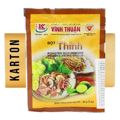 Roasted Rice Powder Vinh Thuan Bot Thinh Gao Reispulver geröstet 20x85g