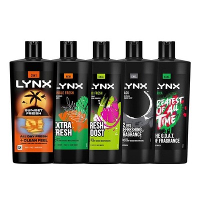 Lynx Shower Gel 12H Refreshing Fragrance with 100% Natural