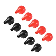Battery Terminal Insulating Rubber Protector Covers 28mmx8mm Red Black 5 Pairs