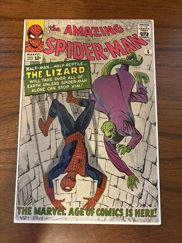 The Amazing Spider-Man #6 (1963)  1st Lizard! QUALIFIED FN- READ DESCRIPTION