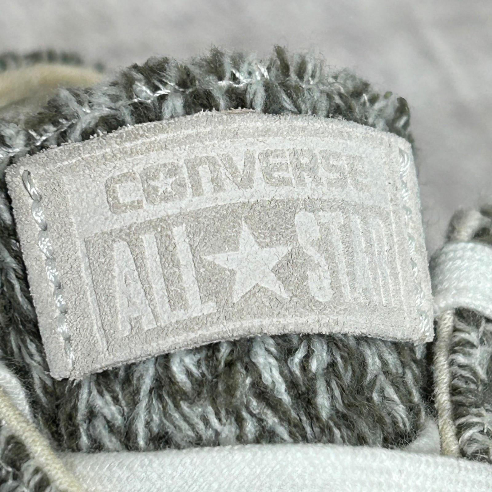 Converse All Star Chuck Taylor Sweater Knit Low Top Grey Sneakers Women's 6 thumbnail 4