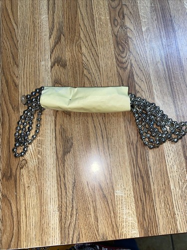 Silver Real Vintage 1940s 50s Mercury Glass Bead Christmas Garland 8ft NOS Japan - Picture 6 of 6