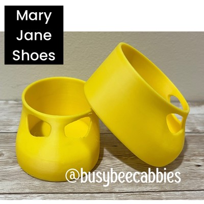 YELLOW MARY JANE T-STRAP Replacement Shoes For 16  Cabbage Patch Kids Doll Shoe