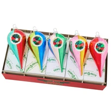 Christmas Confetti 5" Reflector Tulips Set of 5
