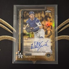 NYCARDS68 Will Smith 2025 Topps Gilded Gold #CGA-WS Gold Autograph Refractor/ 99