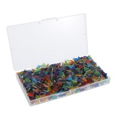 1273pcs Colorful Triangle Glass Mosaic Tiles, Tiny Mosaic Tile DIY Hobbies