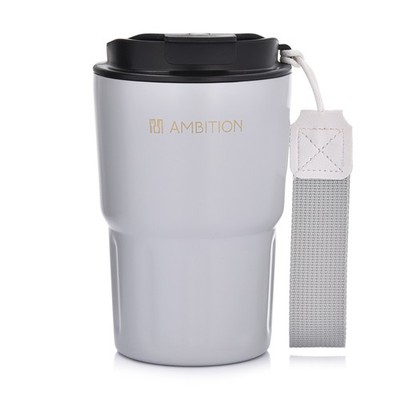 AMBITION Thermobecher Kaffeebecher Isolierbecher Coffee to Go  Fern 350 ml grau 