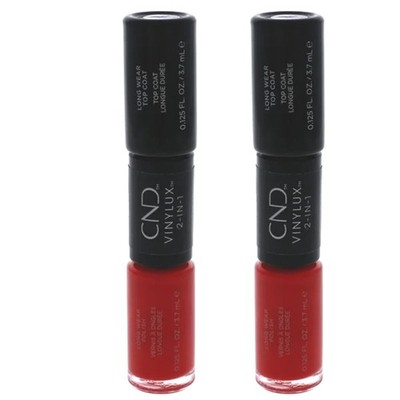 CND Vinylux 2 in 1 Long Wear Nail Polish Duo #158 Wildfire 2 pack