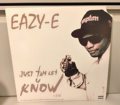 Eazy-E -Just Tah Let U Know 12'' Vinyl Single (1995) Ruthless OG Press N.W.A. VG+